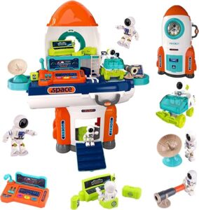 Set Interactivo de Nave y Cohete Espacial para Niños
